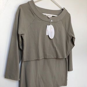 3/4 sleeve nursing top